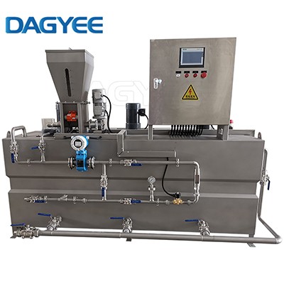 Pac Pam Flocculant Makeup Flooding Polymer Dissolving Equipment Polimer Dosing System Chemical Feeding Unit