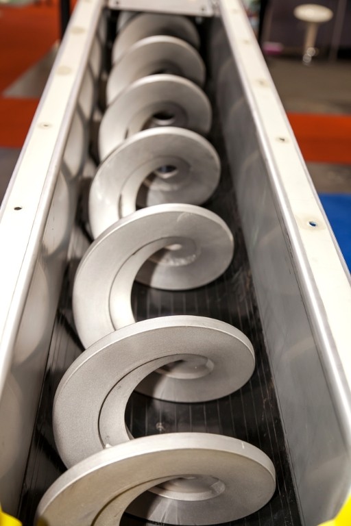Compacting Twin Stainless Steel OEM Shaftless Screw Conveyor