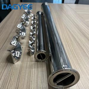 Hybrid Tri-Clamp Ends Stainless Steel Static Mixer Tube Mixers Hybrid Tri-Clamp Ends Stainless Steel Static Mixer Tube Mixers