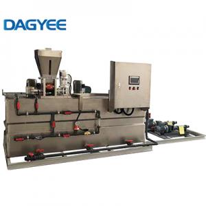 Three Tanks Mixer Chamber Continuous Flow Polymer Batching Station Three Tanks Mixer Chamber Continuous Flow Polymer Batching Station