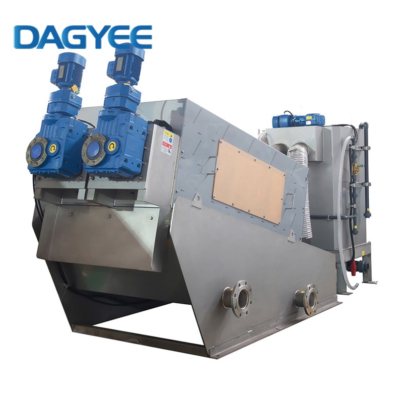 Spiral Multidisc Sludge Dewatering Press With Auto Poly Dosing System