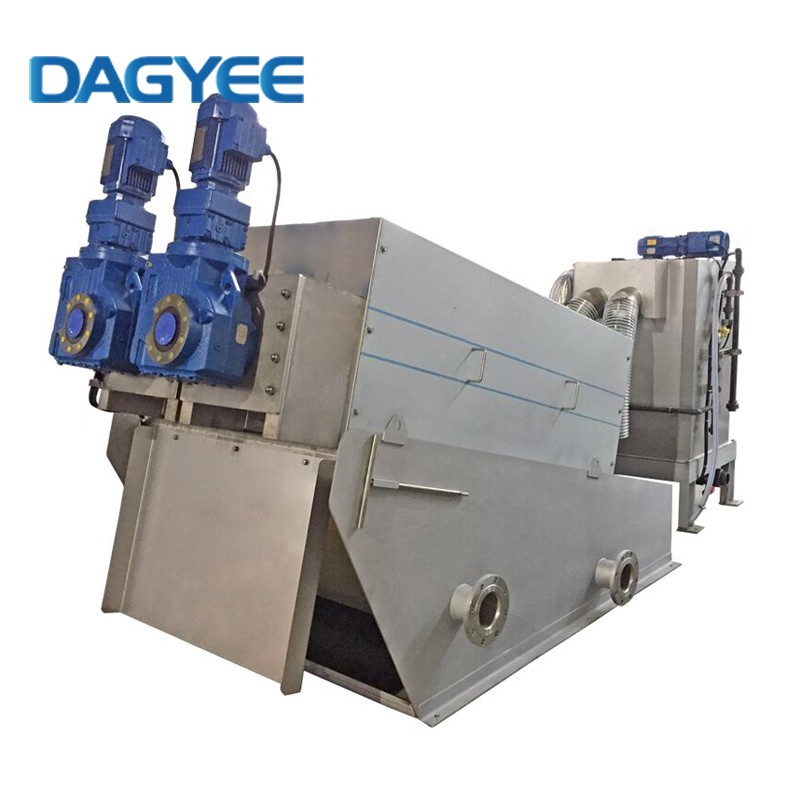 Screw Type Dehydrator Press Mechanical Cake Multipal Stack Disc Dewatering Wastewater