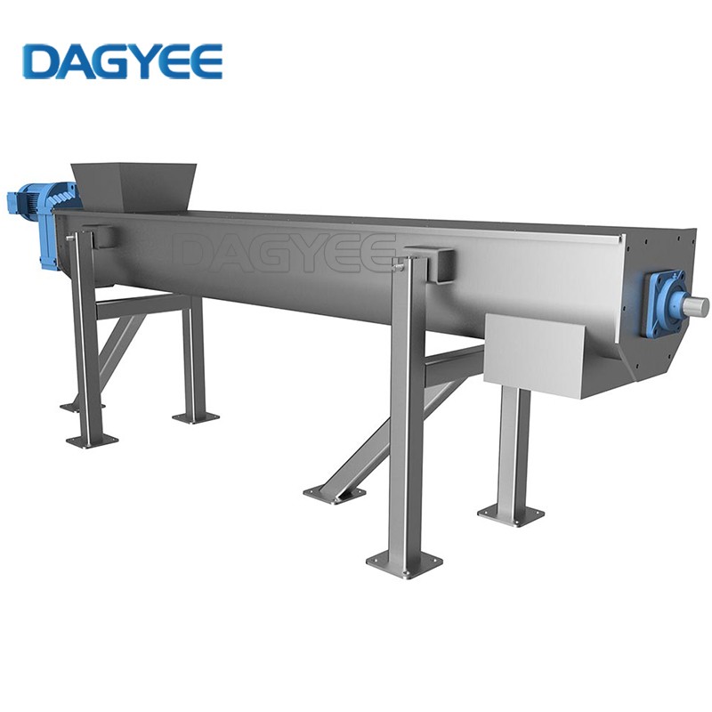 Mixing Compacting Animal Feeds Automatic Stainless Steel Shaftless Screw Conveyor