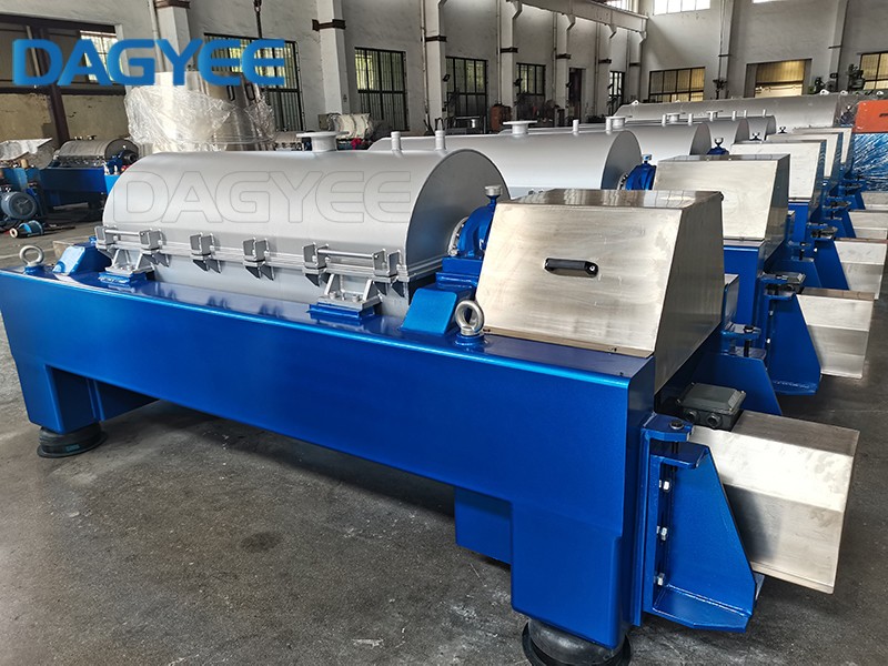 High Speed Horizontal Separation Decanter Centrifuge For Food Processing