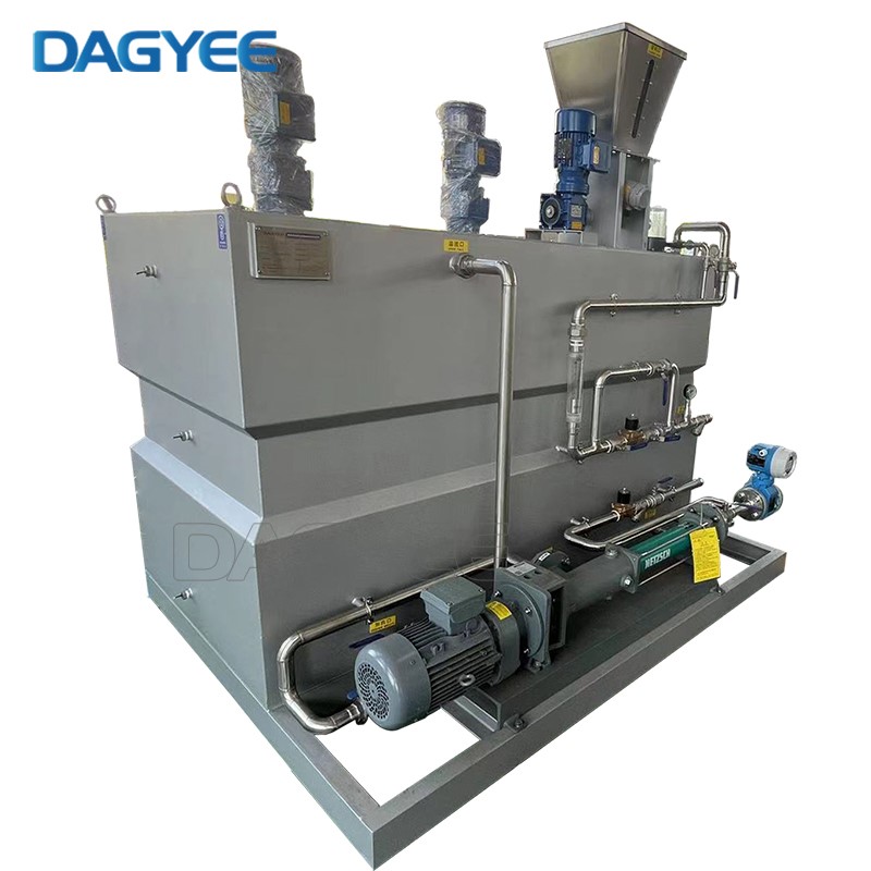 Mixer Chamber Continuous Flow Polymer Preparation Unit