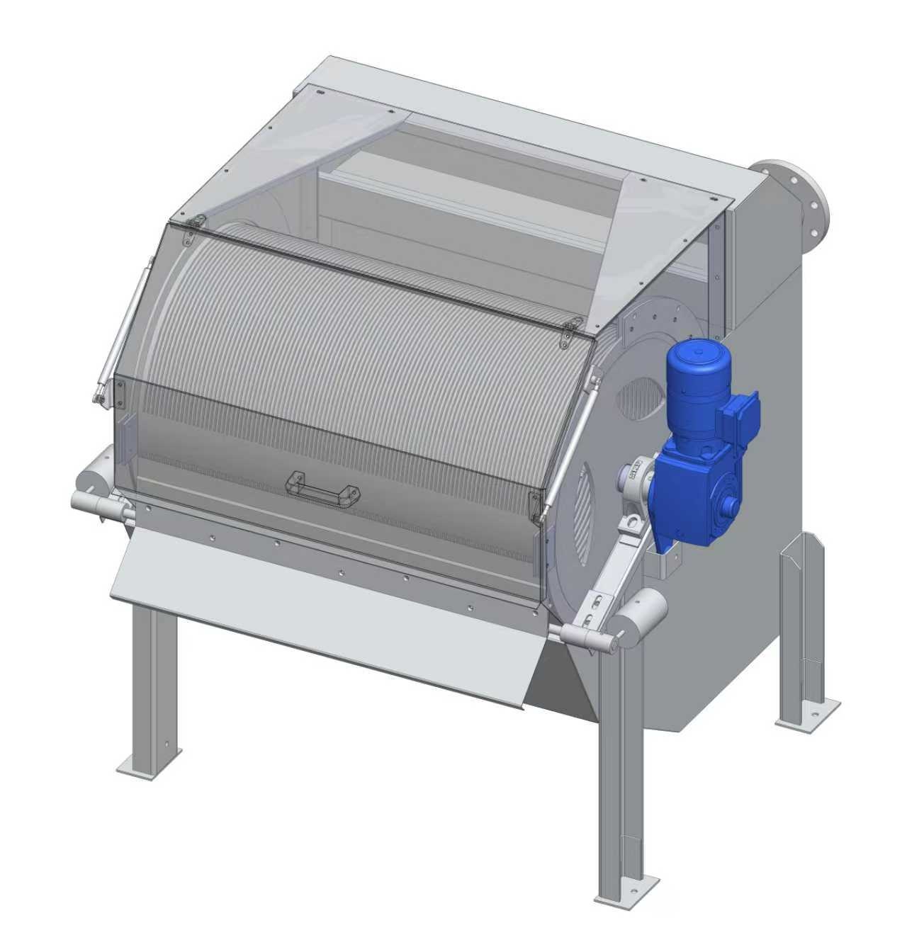 instalación de filtro rotativo alimentación externa