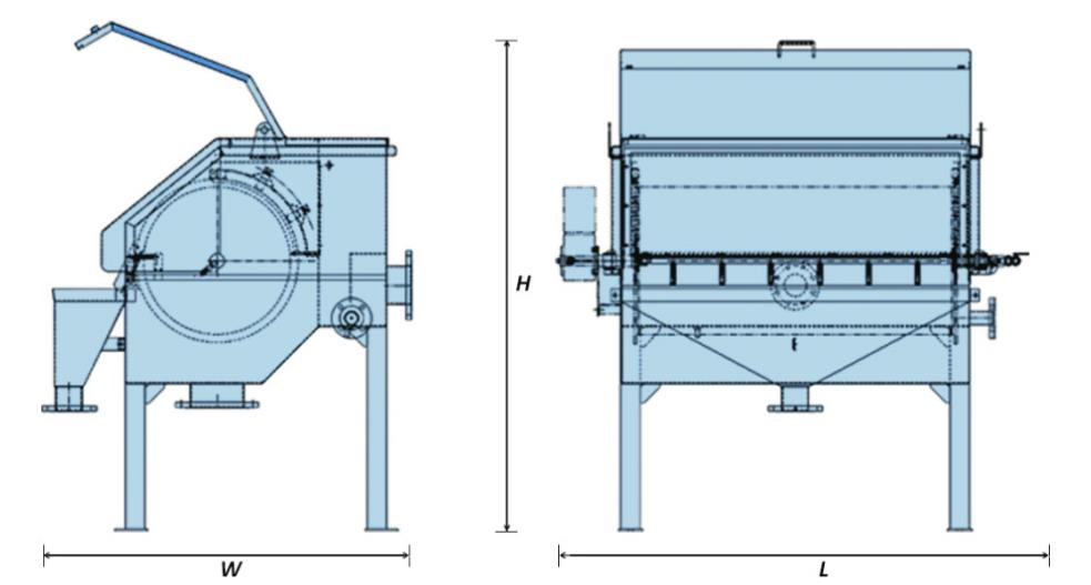 sistema de filtración rotativa externa