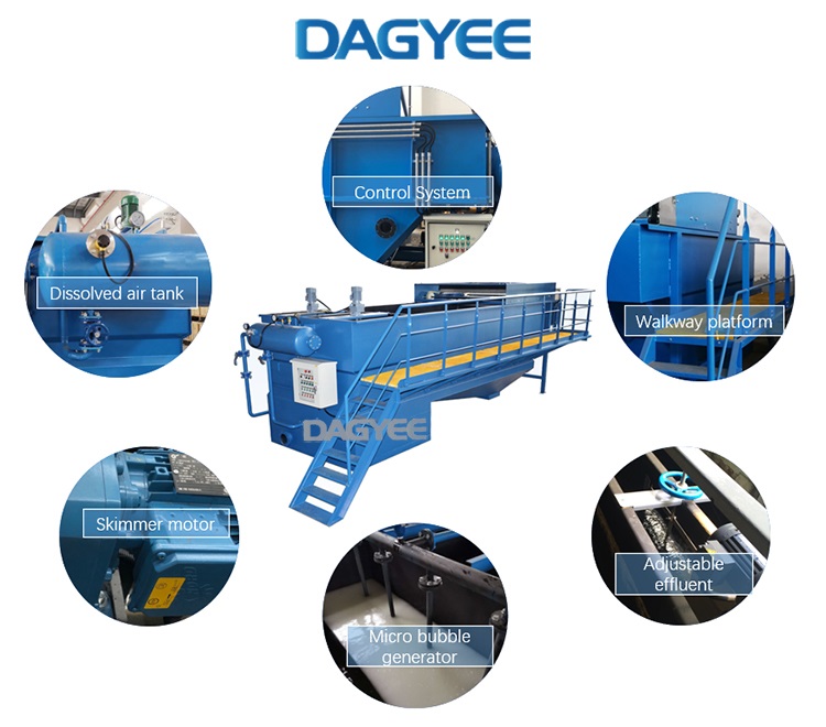 precio de flotación por aire disuelto para aguas residuales industriales