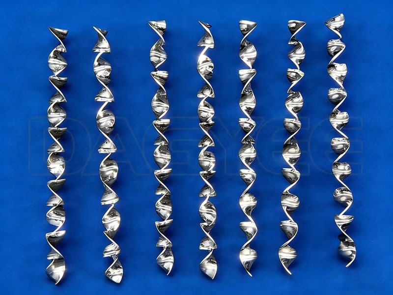 mezclador estático helicoidal inoxidable para tratamiento de agua potable