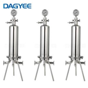 Carcasa de Filtro de Cartucho de Acero Inoxidable para Aplicaciones en Laboratorios