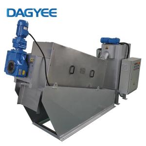 Máquina deshidratadora de lodos de tornillo para aguas residuales domésticas screw sludge dewatering machine