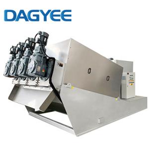 Máquina deshidratadora de lodos de tornillo de bajo mantenimiento para agroindustria screw sludge dewatering machine
