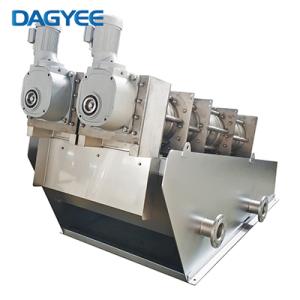 Máquina deshidratante de lodos de tornillo compacta para espacio reducido en plantas de tratamiento de agua screw sludge dewatering machine