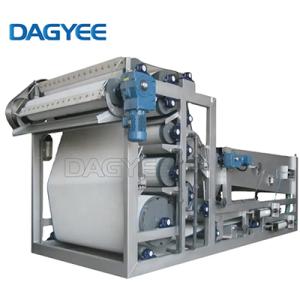 Prensa de filtro de banda automática para deshidratación de lodos industriales