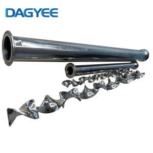 Статический смеситель с элементами прямоотводами лопастей